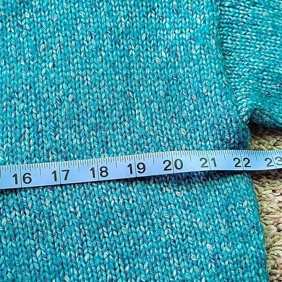 Coldwater Creek Blue Cardigan Sweater V-Neck Boucle Knit Size M - Picture 10 of 11